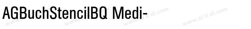 AGBuchStencilBQ Medi字体转换